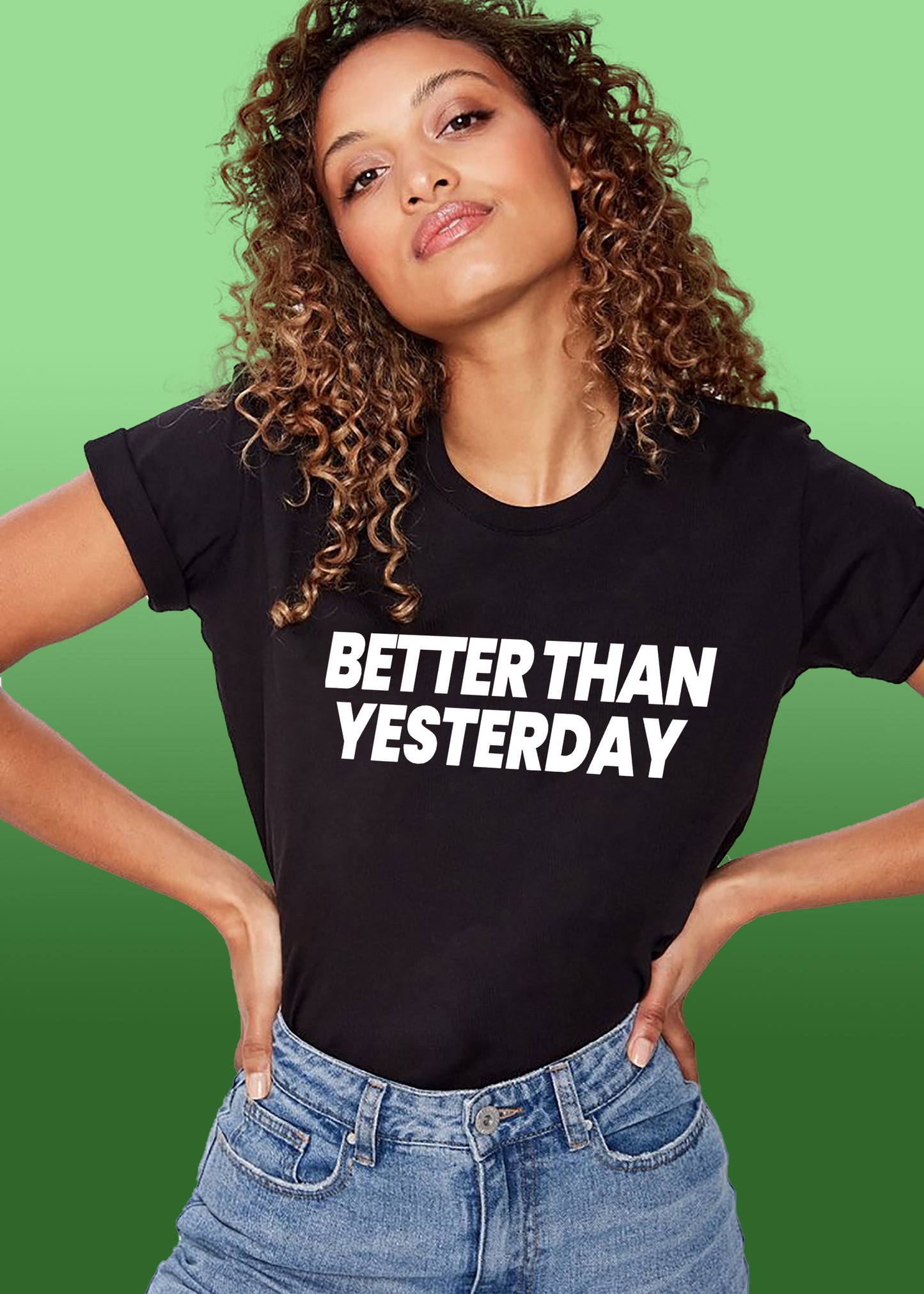VLAM Better Than Yesterday Women Tshirt