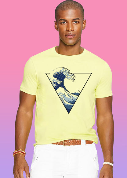 VLAM Triangle Wave Print Beach Tshirt