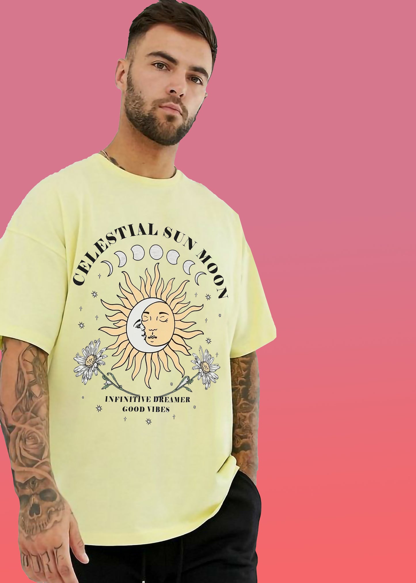 VLAM Mens Graphic Vintage Design Tshirt