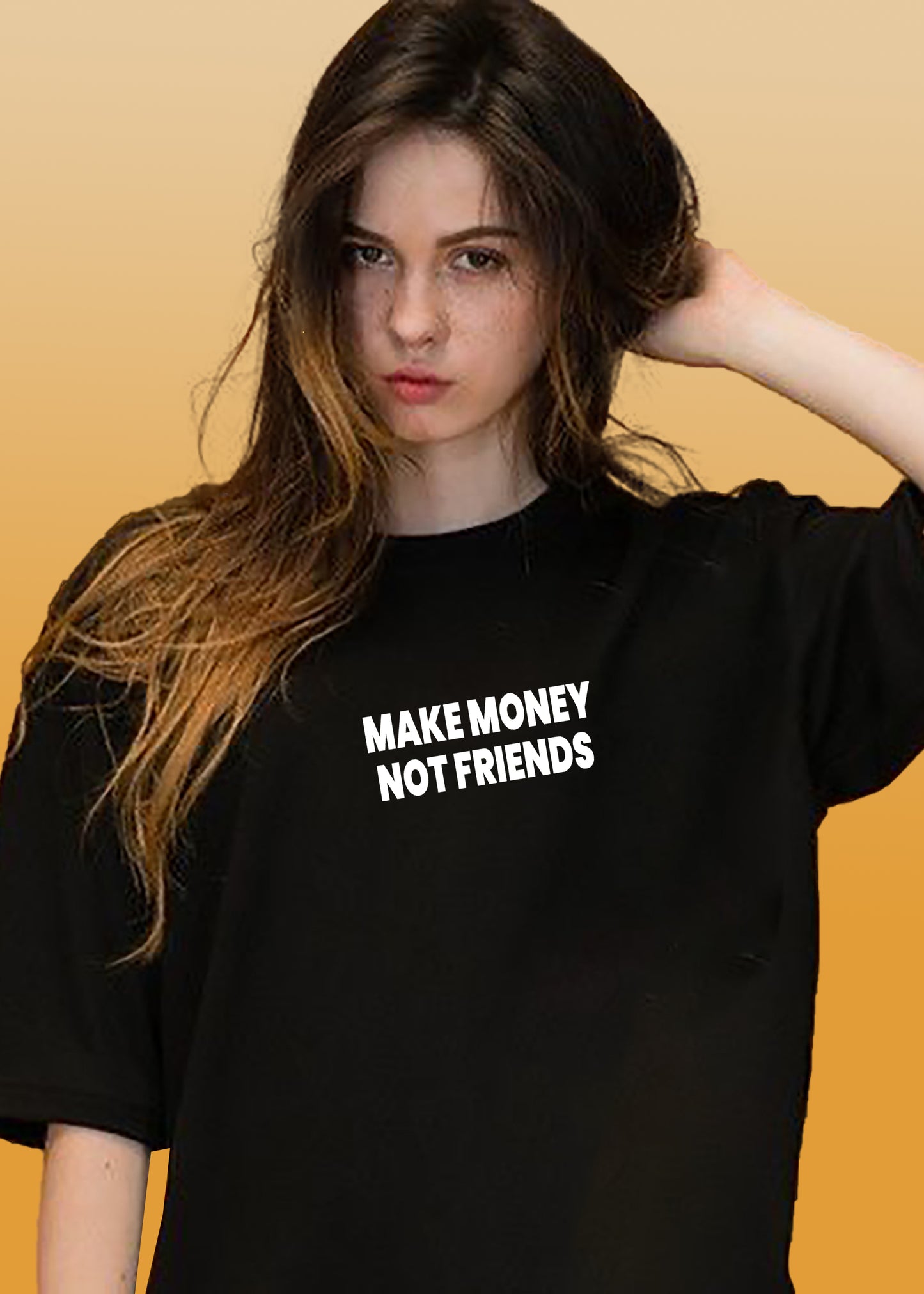VLAM Make Money Not Friends Women Tshirt