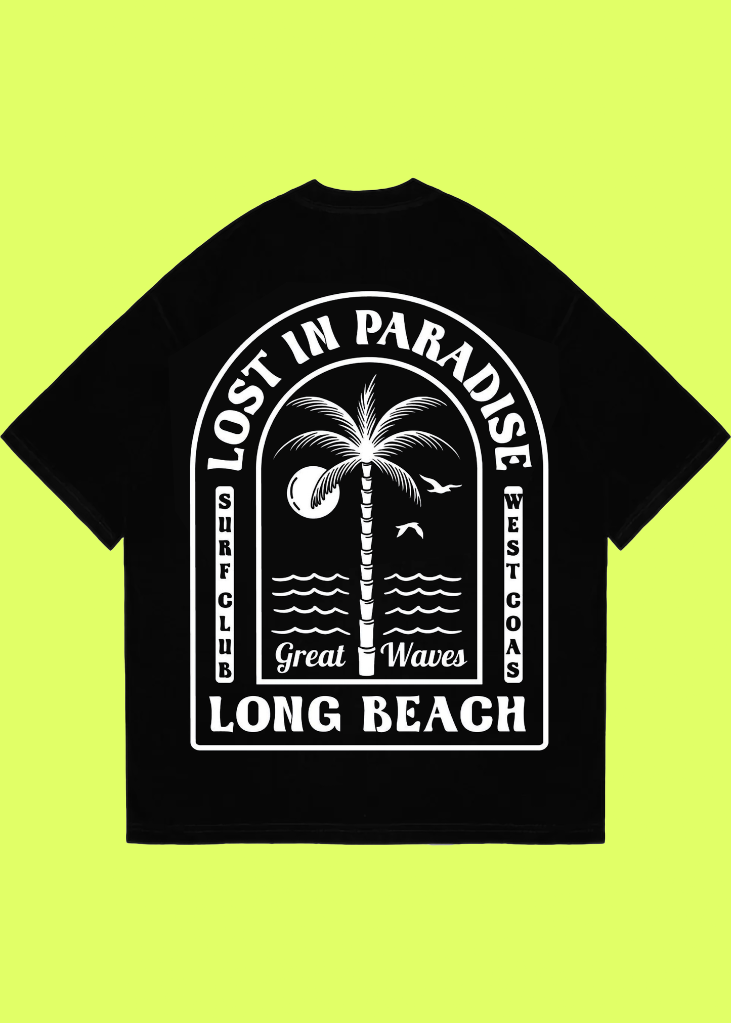 VLAM Lost In Paradise Back Print Unisex Oversized Tshirt