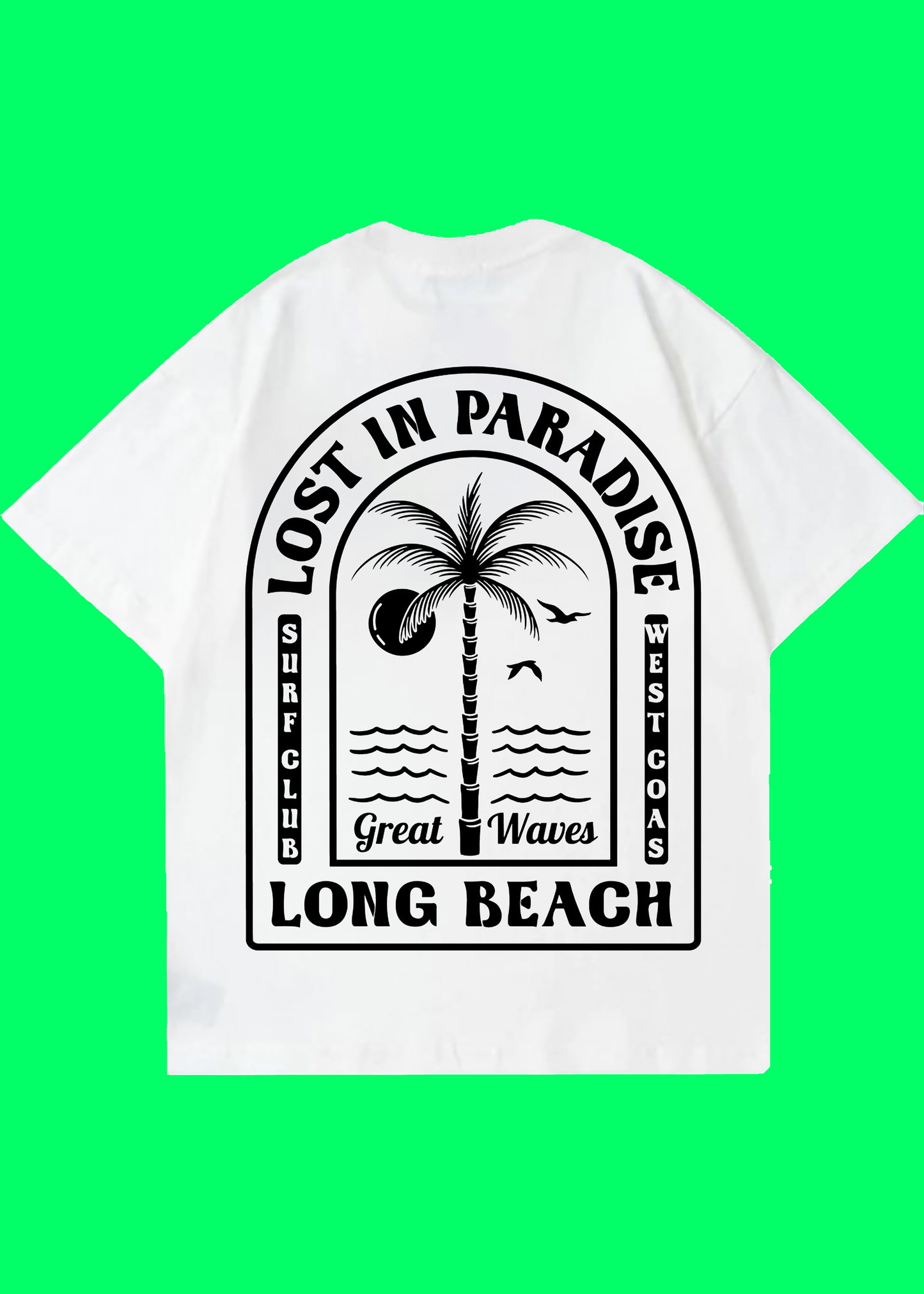 VLAM Lost In Paradise Back Print Unisex Oversized Tshirt