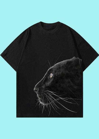 VLAM Black Leopard Unisex Oversized Tshirt