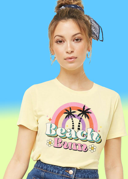 VLAM Womens Beach Bum Graphic Tshirt