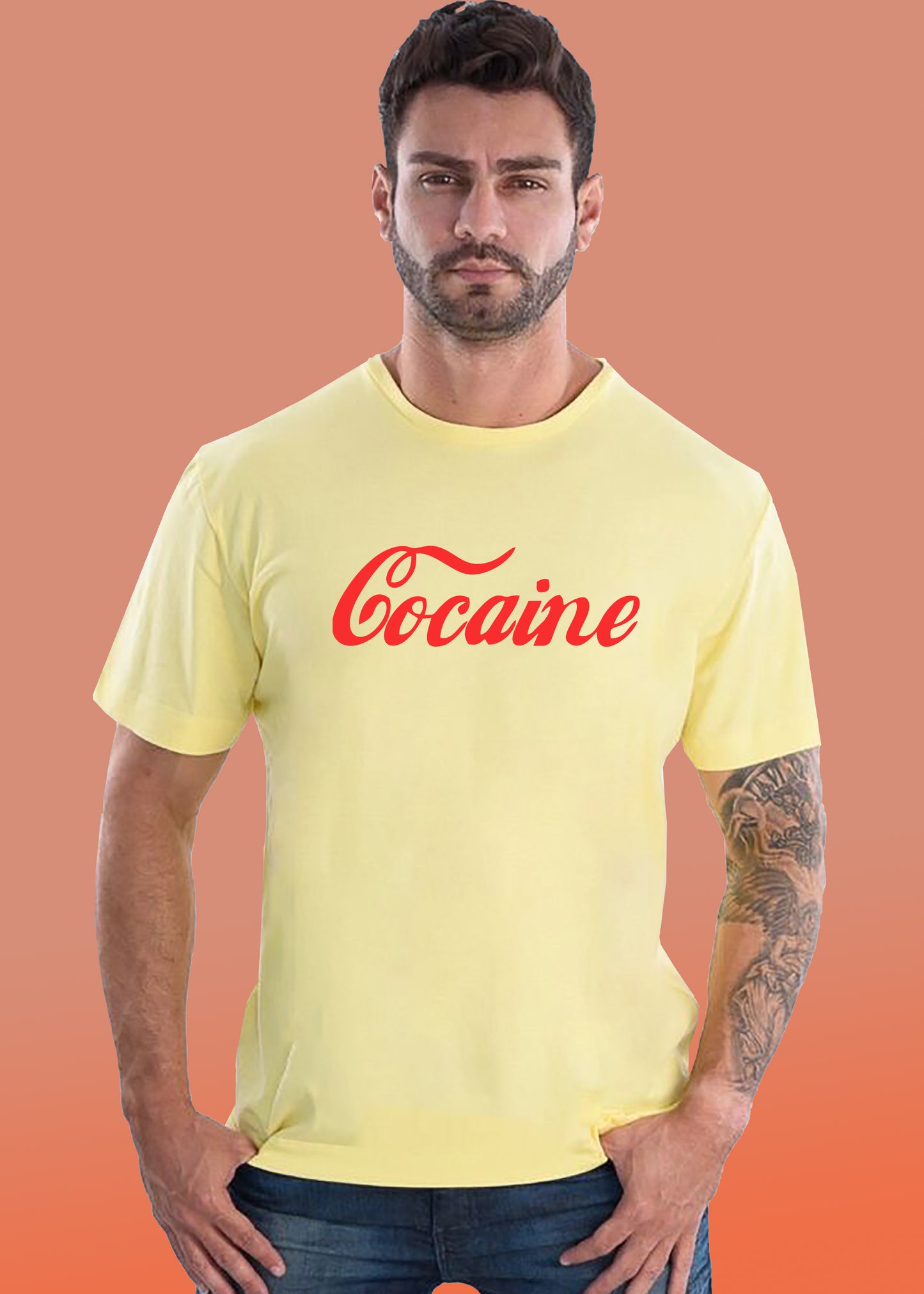 VLAM Cocaine Print Mens T-shirt