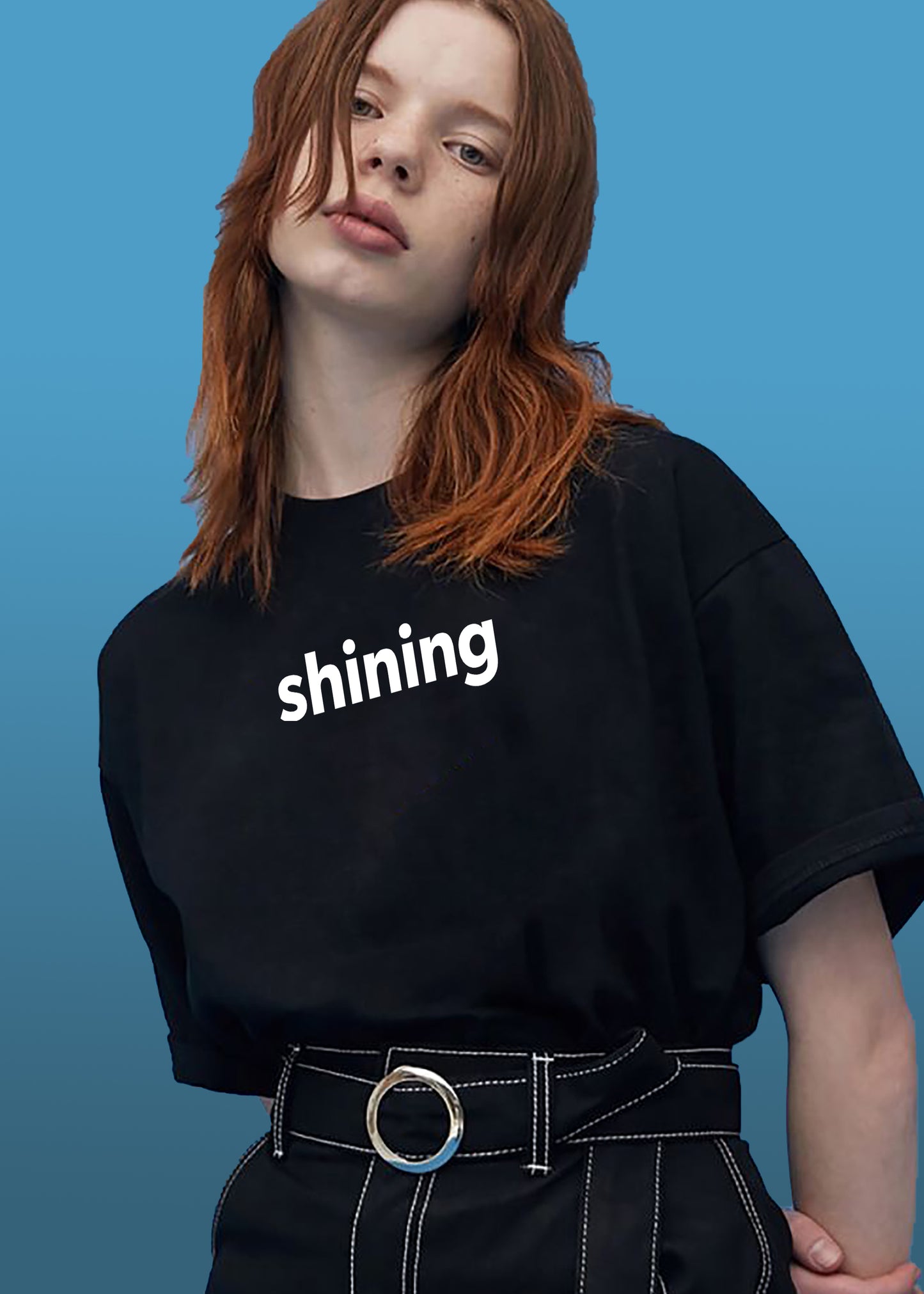 VLAM Minimal Print Women Shining Tshirt