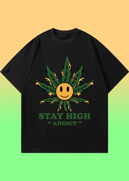 VLAM Stay High Unisex Oversized Tshirt