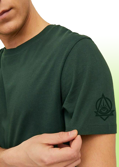 VLAM Bottle Green Solid Oversized Tshirt