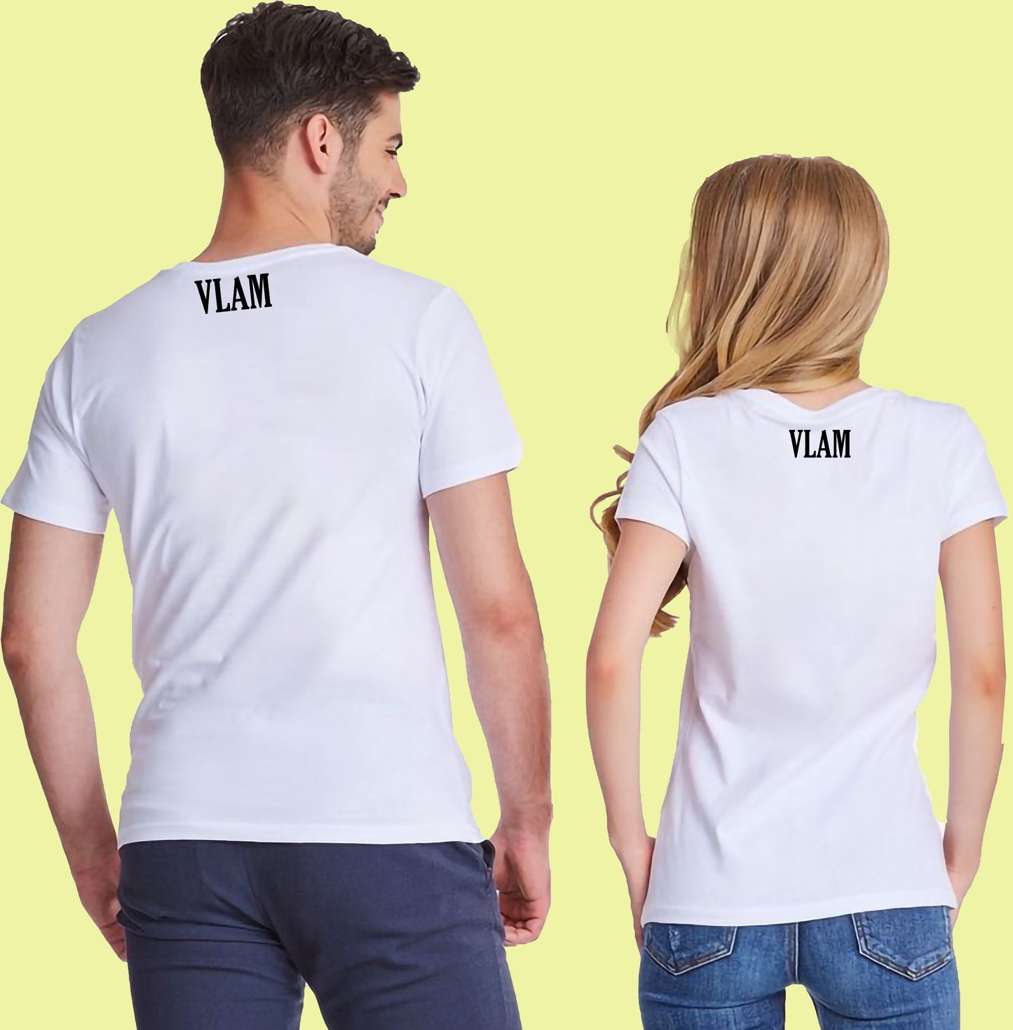 VLAM Tom and Jerry Cartoon Print Couple Tshirt (Pack Of 2)