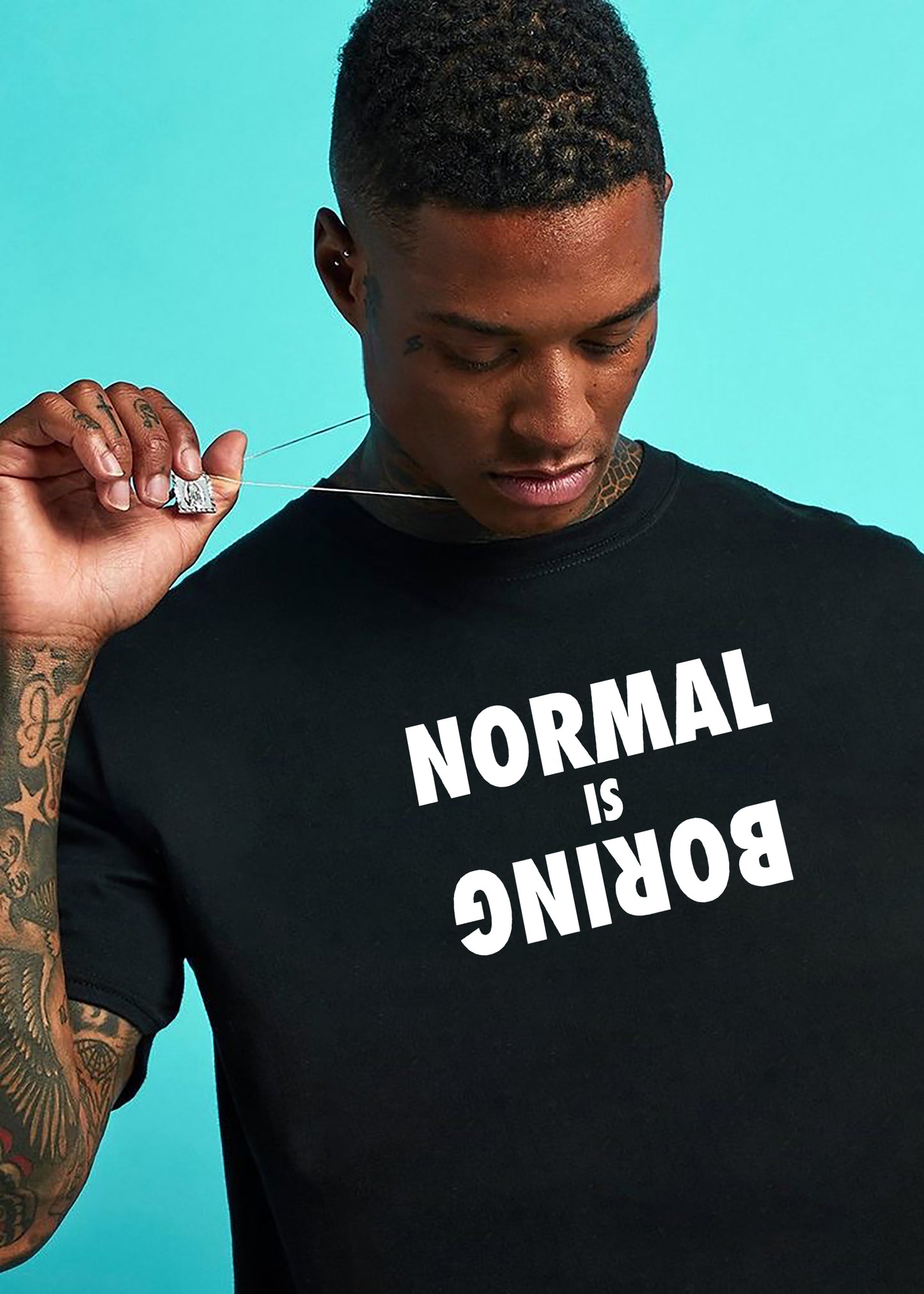 VLAM Normal Is Boring Mens Tshirt