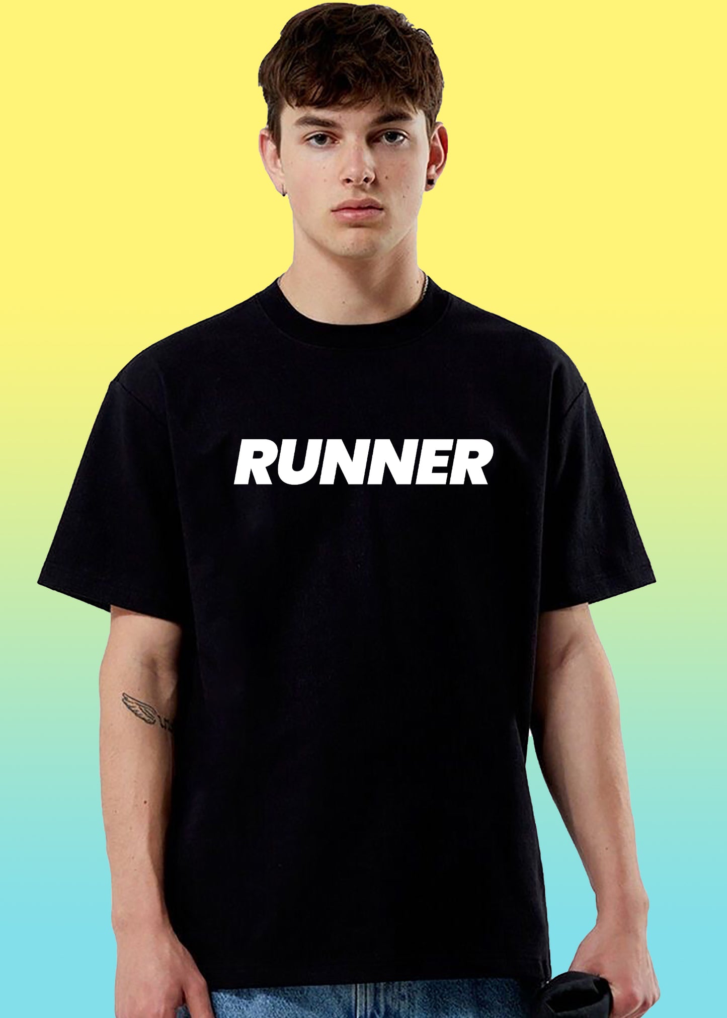 VLAM Mens Runner Print Tshirt