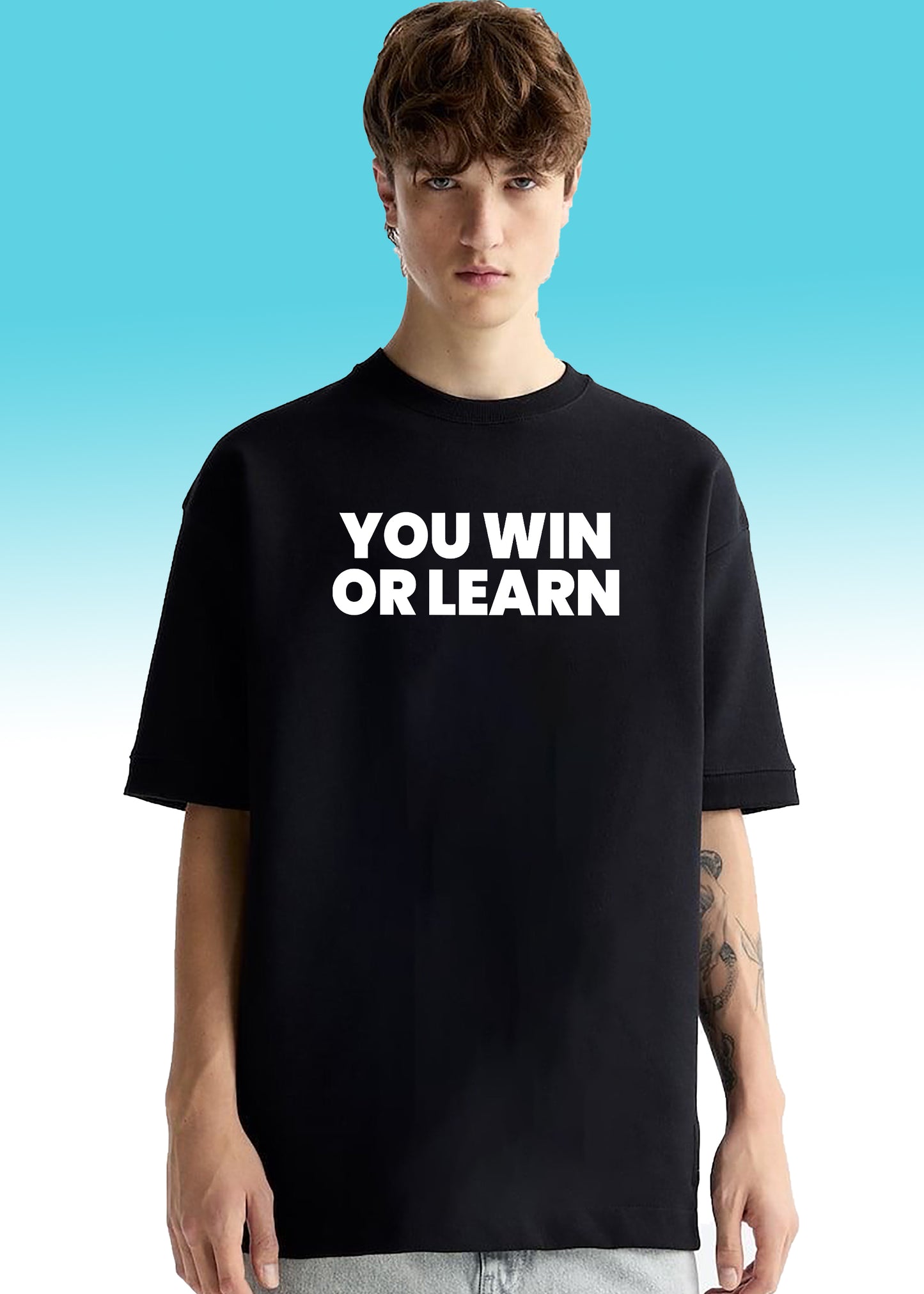 VLAM You Win Or Learn Mens Tshirt