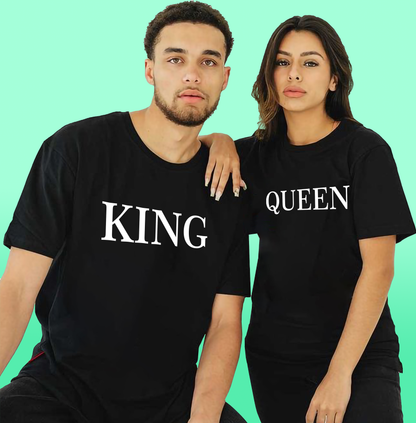 VLAM King And Queen Couple Tshirt (Pack Of 2)
