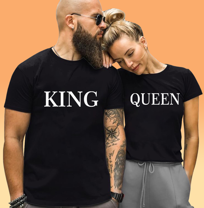 VLAM King And Queen Couple Tshirt (Pack Of 2)