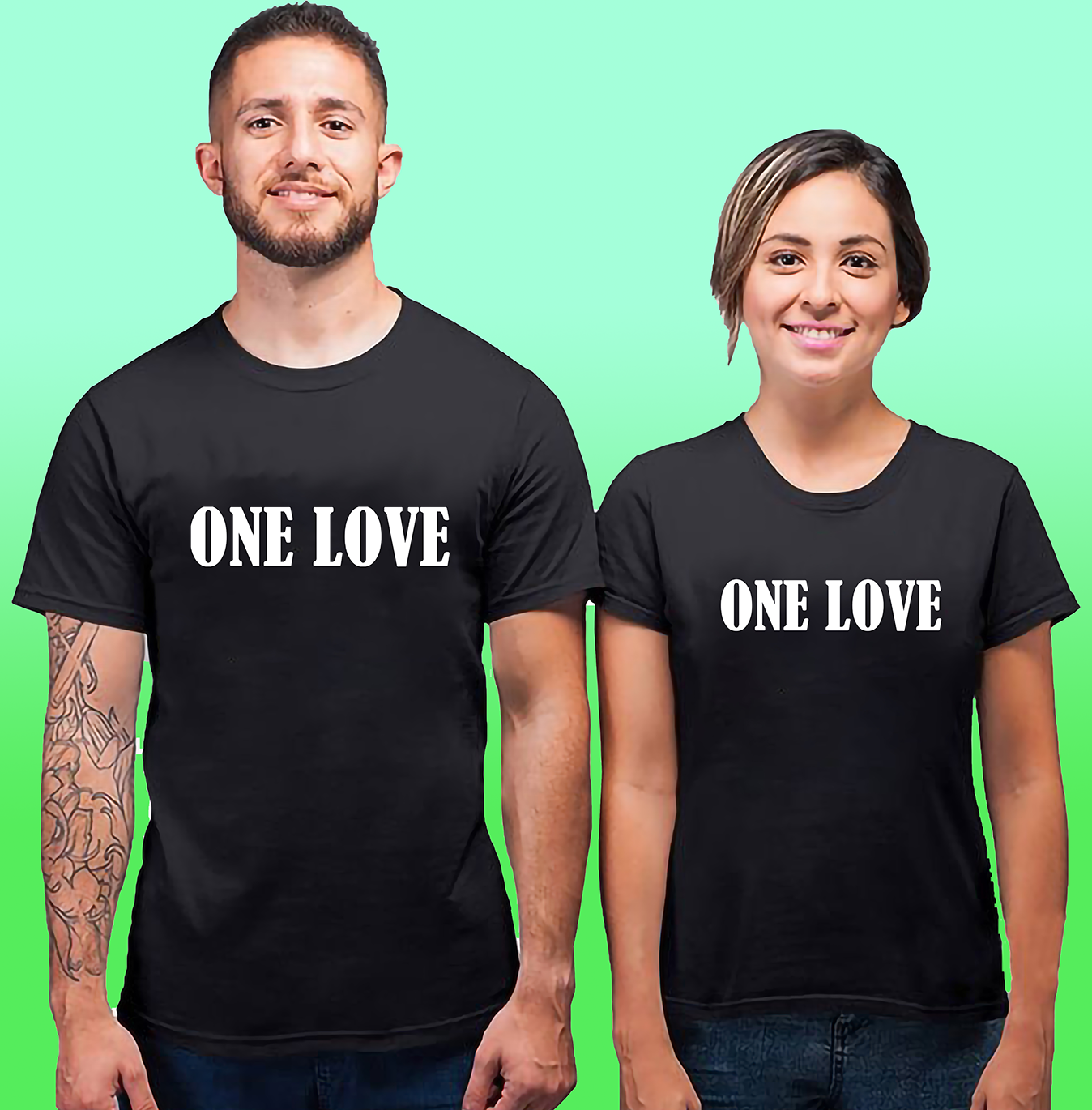 VLAM One Love Couple Tshirt (Pack Of 2)