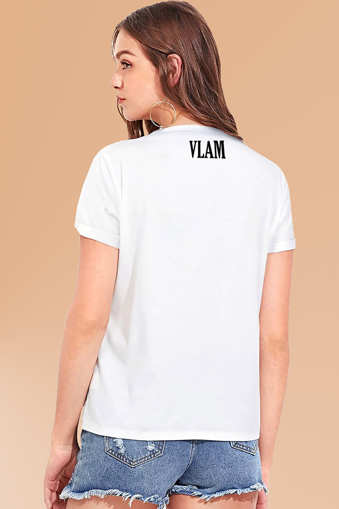 VLAM Bloom As You Are Floral Womens Tshirt