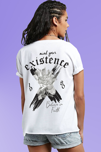 Vlam Believe in Faith Back Printed Women Tshirt