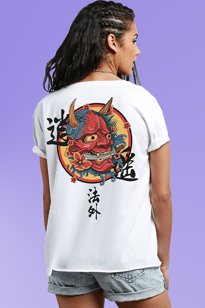VLAM Beast Dark Art Back Printed Women T-shirt