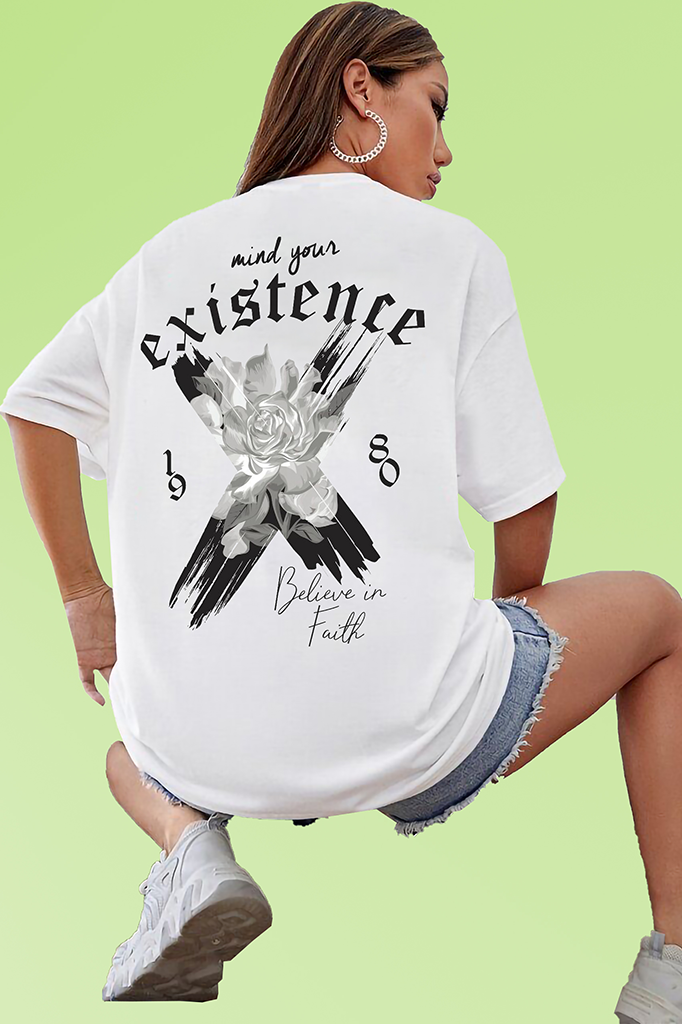 Vlam Believe in Faith Back Printed Women Tshirt