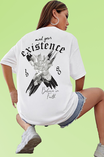 Vlam Believe in Faith Back Printed Women Tshirt