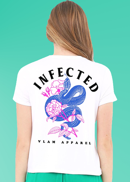 VLAM Infected Back Printed Womens T-shirt