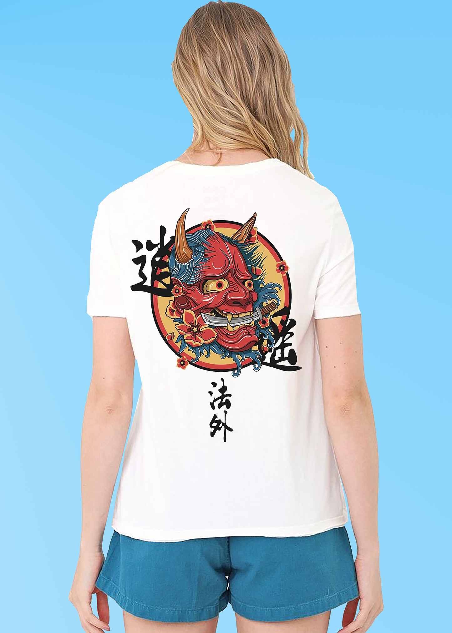 VLAM Beast Dark Art Back Printed Women T-shirt