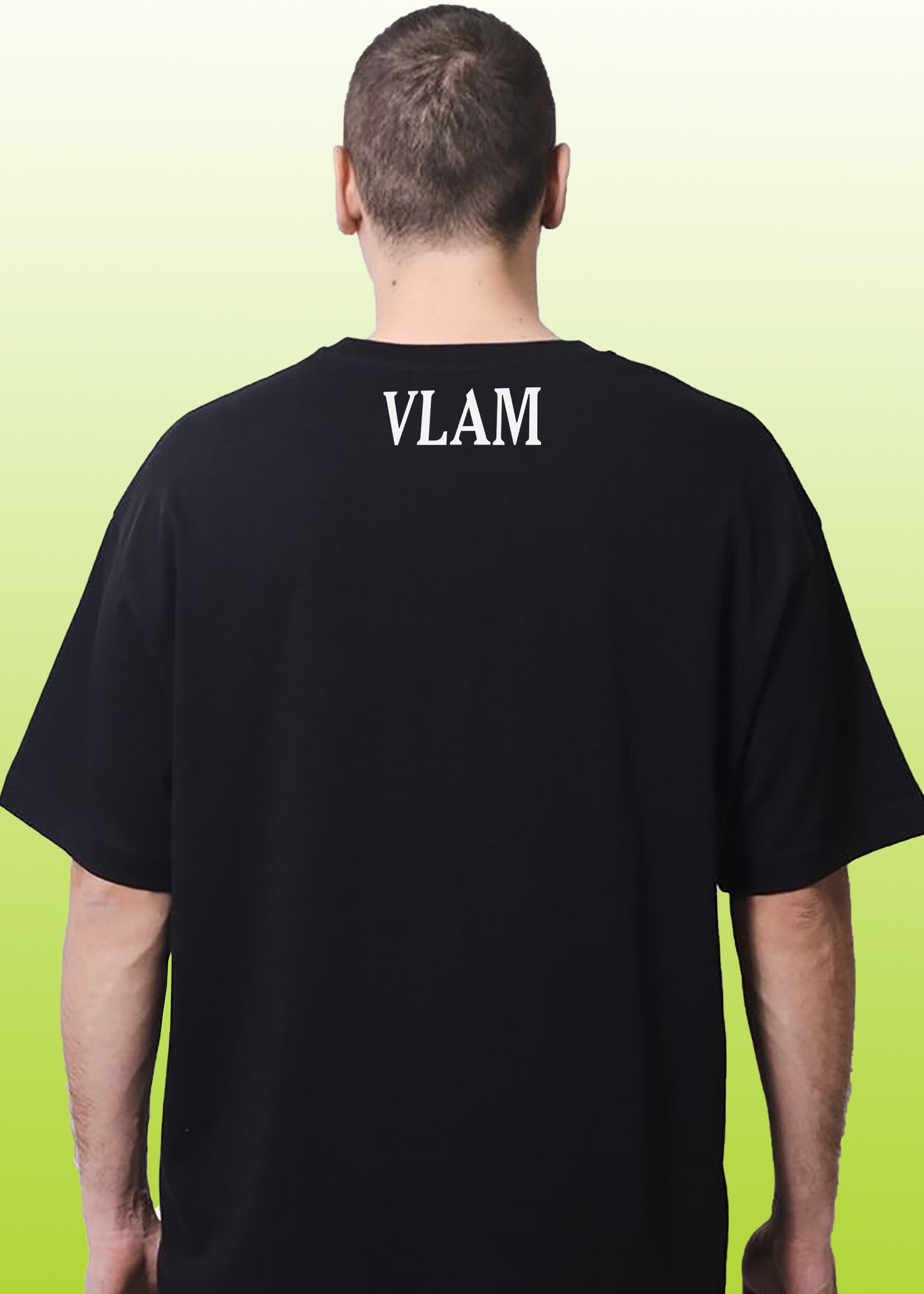 VLAM Regular Fit Black Solid Tshirt