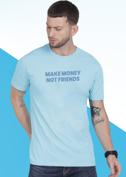 VLAM Make Money Not Friends Statement Tshirt