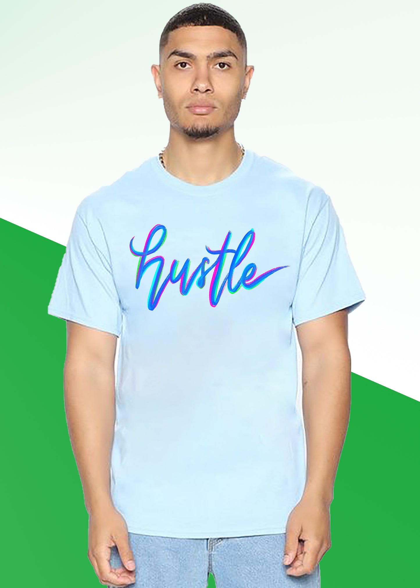 VLAM Hustle Print Graphic Mens Tshirt