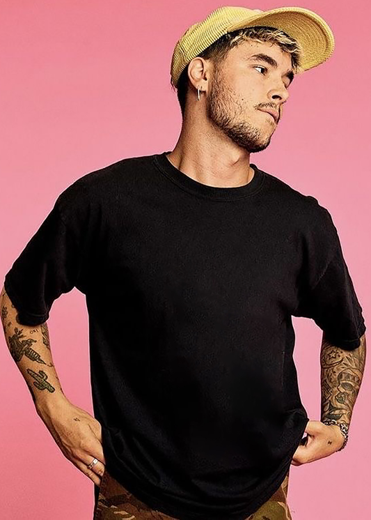 VLAM Solid Black Oversized Tshirt