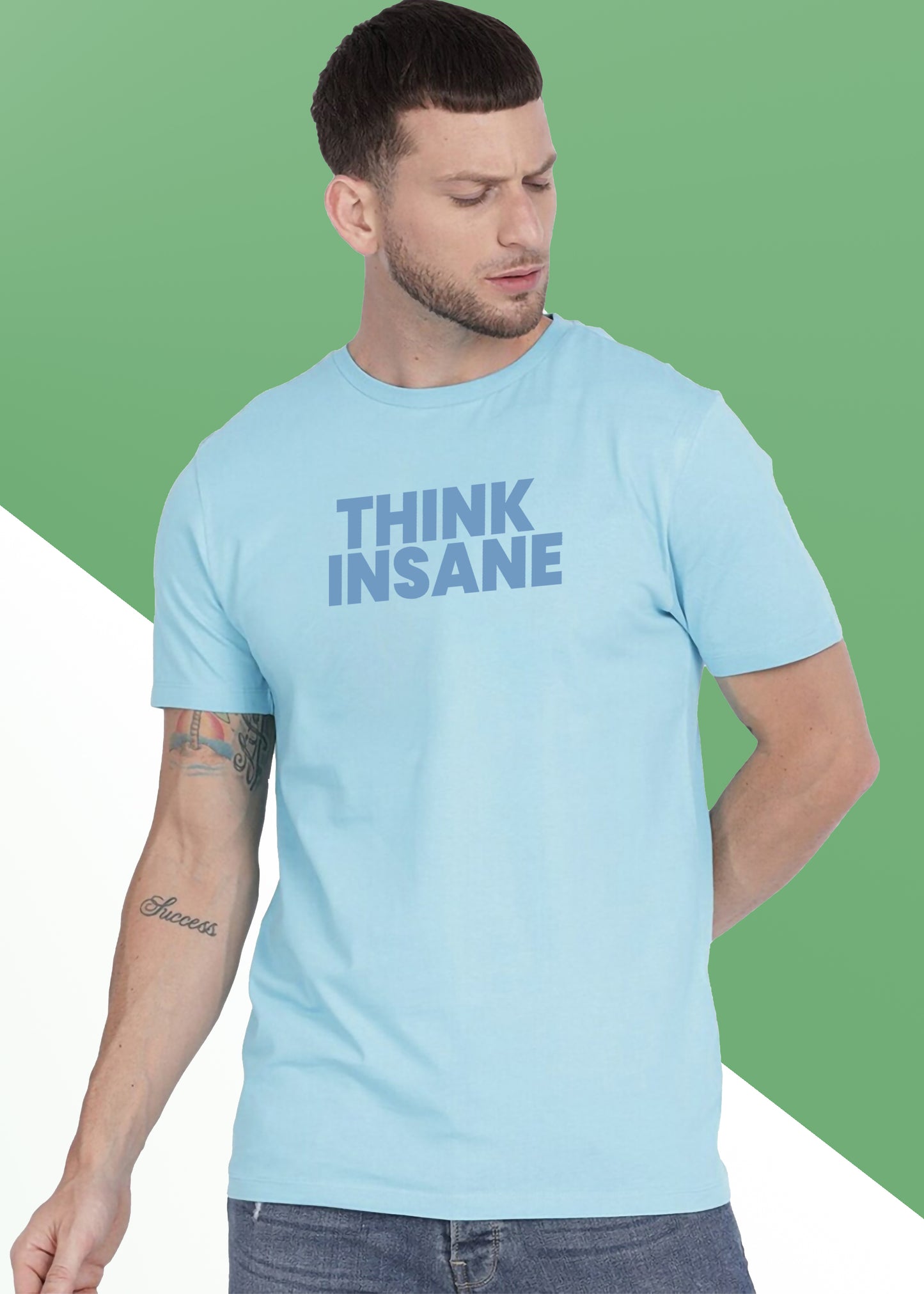 VLAM Think Insane Stylish Mens Tshirt