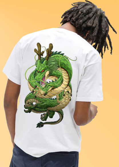 VLAM Green Dragon Back Printed Tshirt
