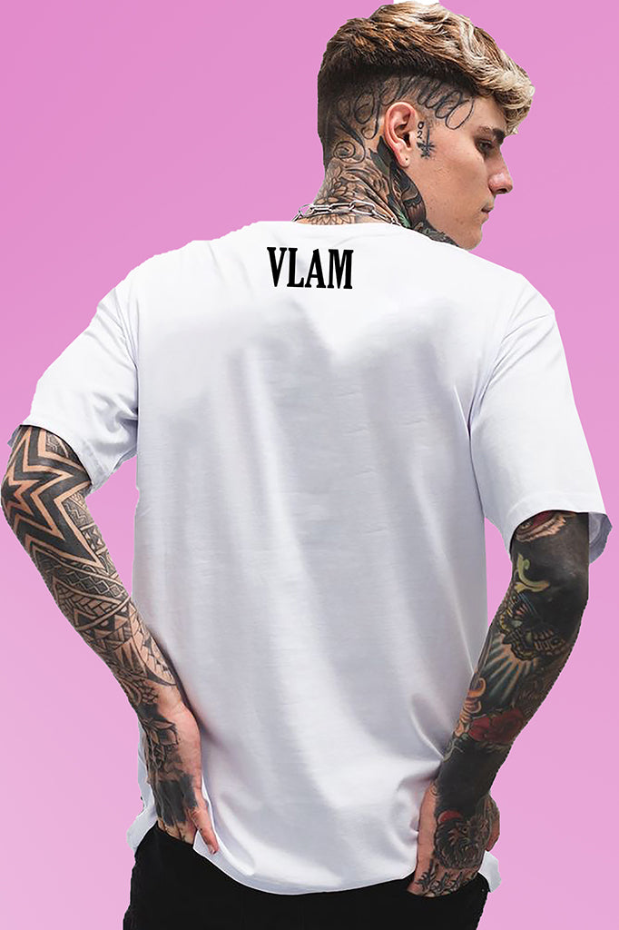 VLAM Mens Tupac Hiphop Rapper T-shirt