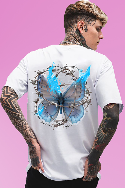 VLAM Graphic Butterfly Back Print Tshirt