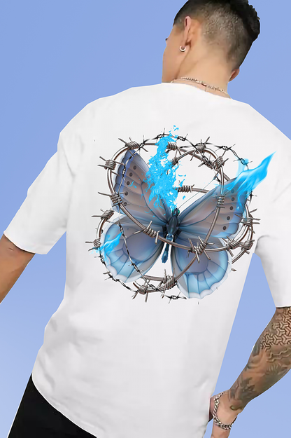 VLAM Graphic Butterfly Back Print Tshirt