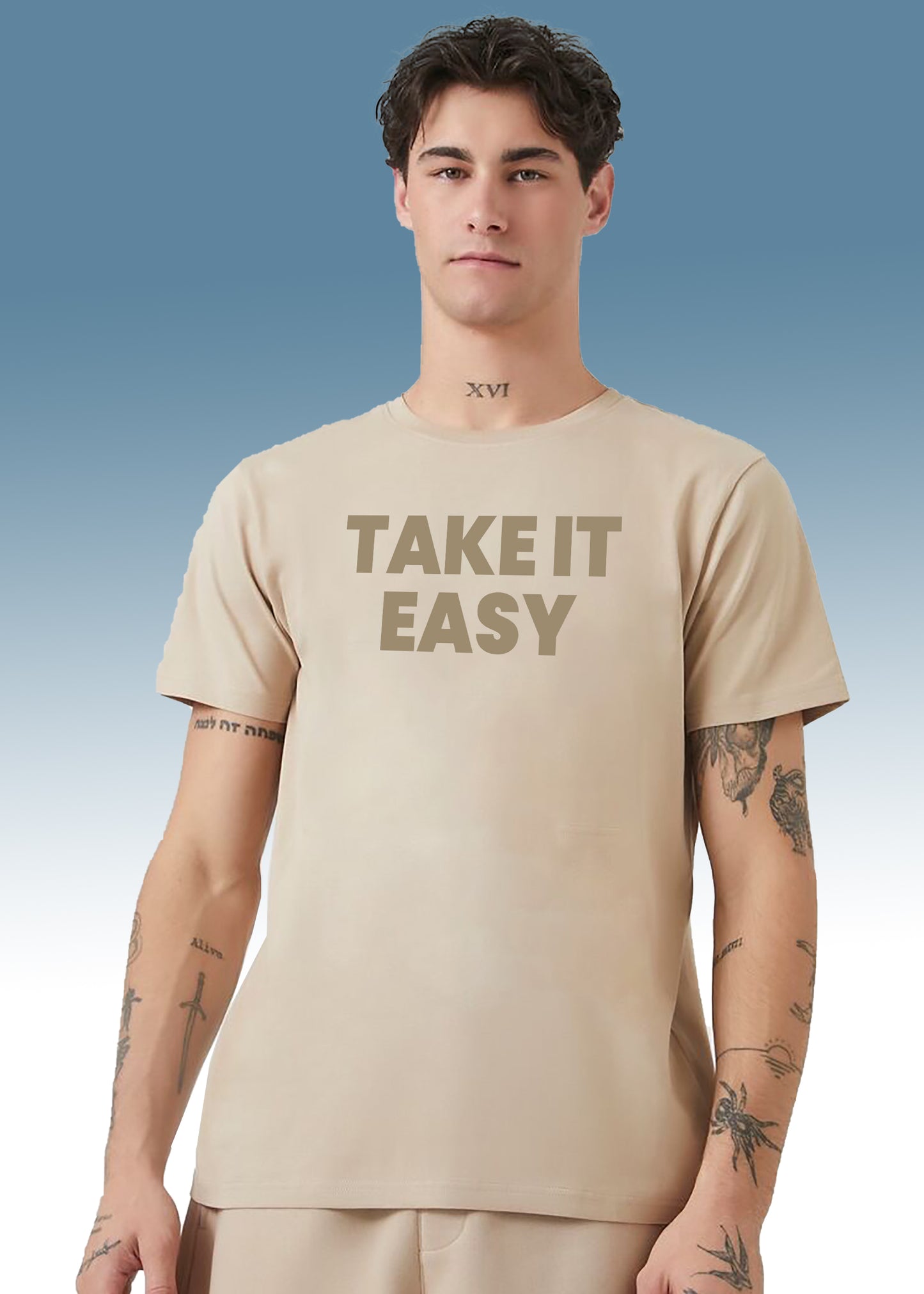 VLAM Take It Easy Mens Trendy Tshirt