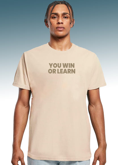 VLAM You Win Or Learn Mens Tshirt