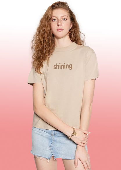 VLAM Minimal Print Women Shining Tshirt