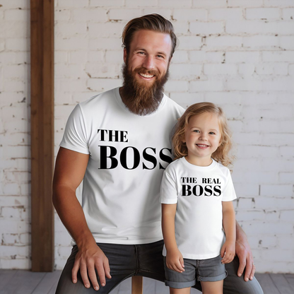 VLAM The Real Boss Dad and Daughter T-shirt