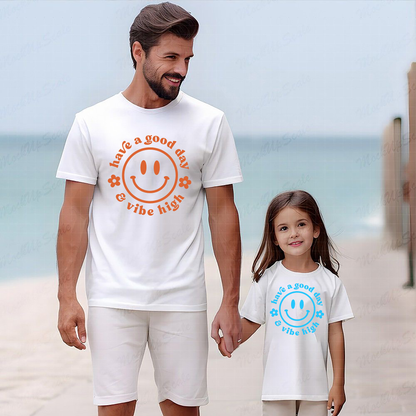 VLAM Vibe High Dad and Daughter Tshirt