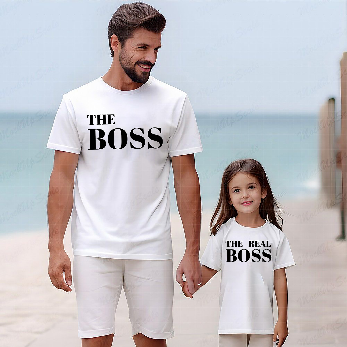 VLAM The Real Boss Dad and Daughter T-shirt