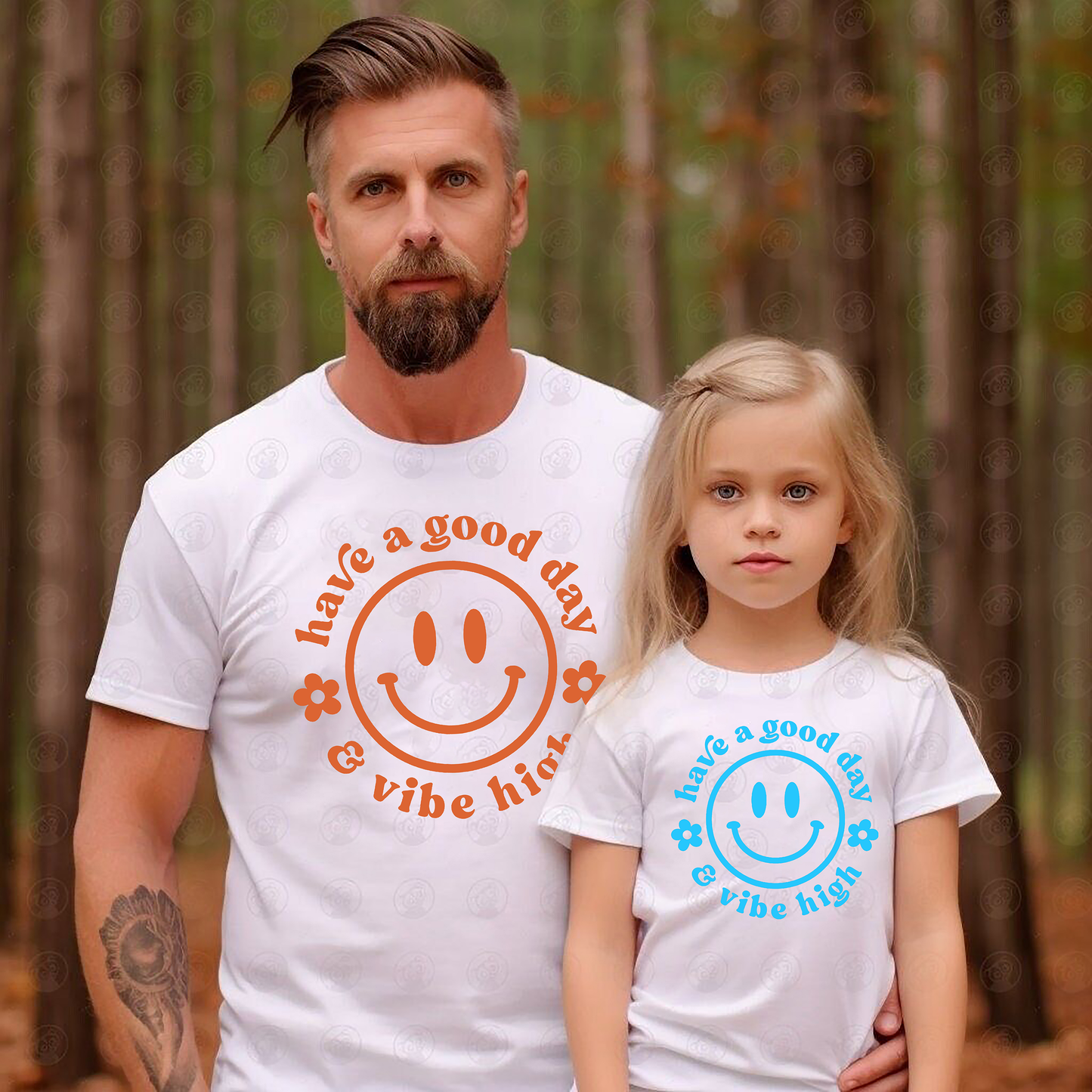 VLAM Vibe High Dad and Daughter Tshirt
