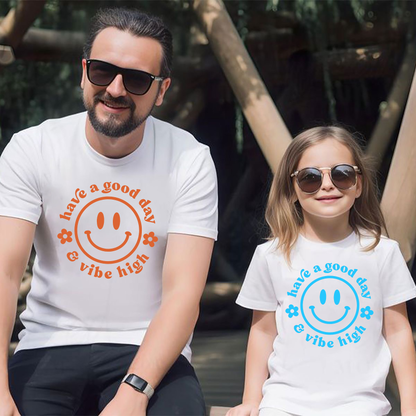 VLAM Vibe High Dad and Daughter Tshirt