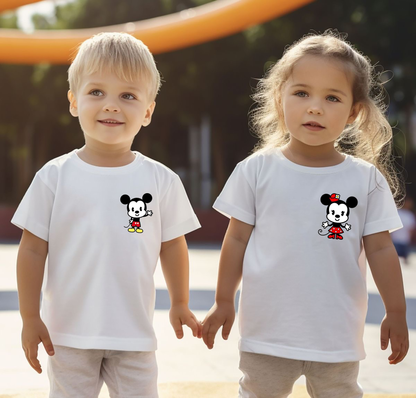 VLAM Cartoon Print Kids Tshirt  (Pack of 2)