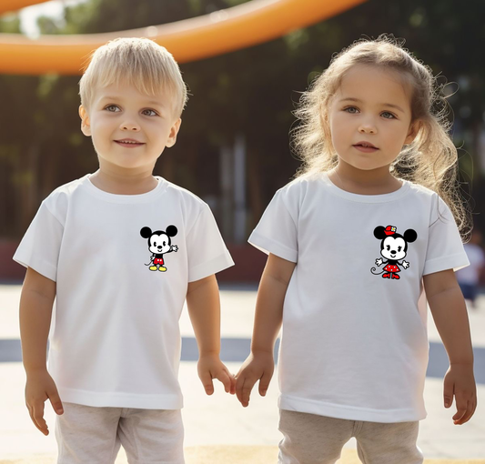 VLAM Cartoon Print Kids Tshirt  (Pack of 2)