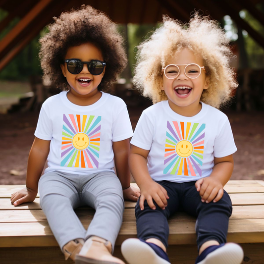 VLAM Colorful Print Graphic Kids Tshirt  (Pack of 2)