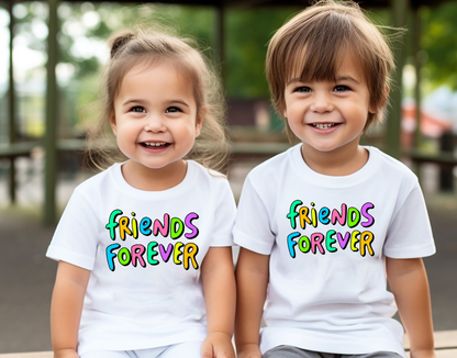 VLAM Friends Forever Kids Tshirt  (Pack of 2)