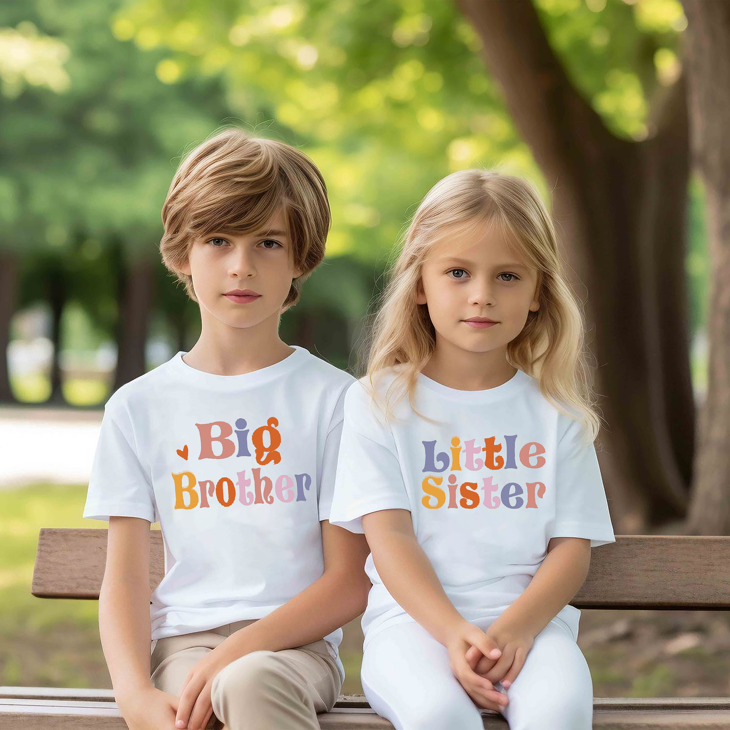 VLAM Brother Sister Kids Tshirt  (Pack of 2)