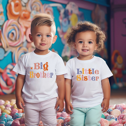 VLAM Brother Sister Kids Tshirt  (Pack of 2)