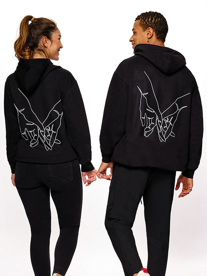 Couple Forever Love Black Hoodies